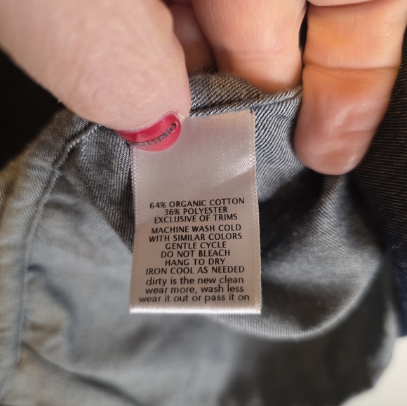 Toad&Co Short Sleeved Denim Top Size Medium - Picture 7 of 11